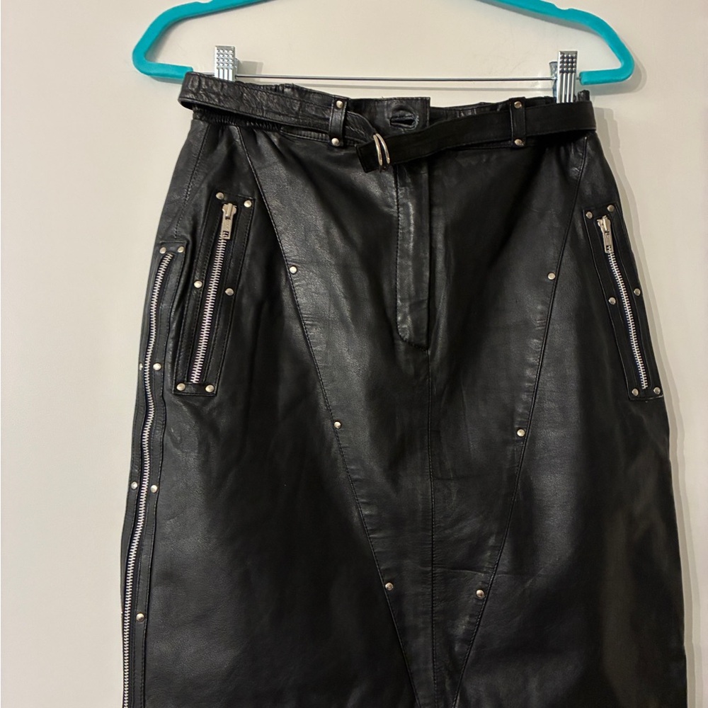 Harley Davidson Studded Leather Skirt